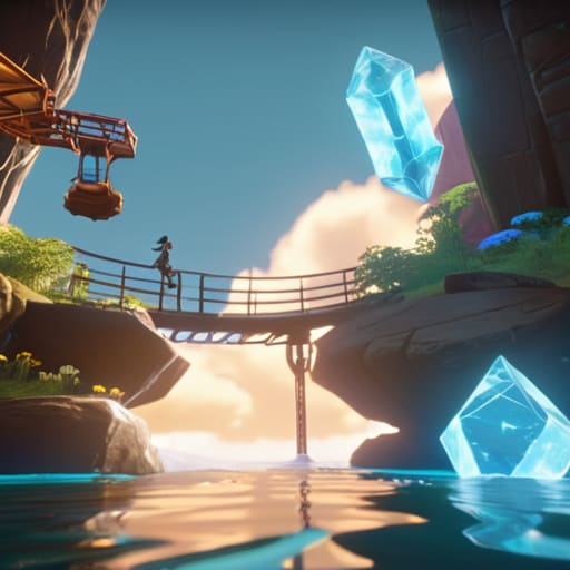 Cooperative platformer gameplay of It Takes Two.